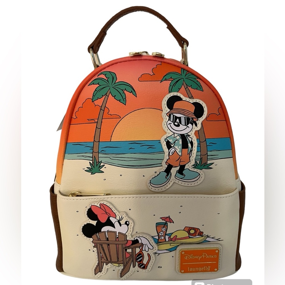 Disney Parks Mickey and Minnie Beach Day Loungefly!